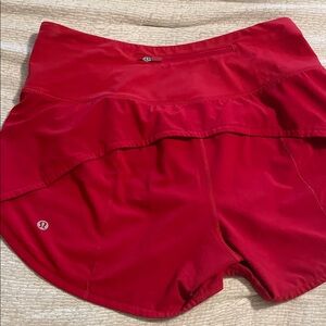 lululemon athletica Red Athletic Shorts